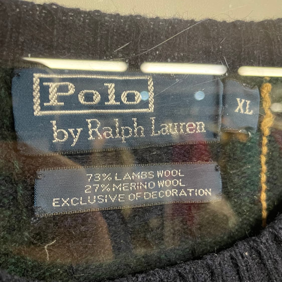 90s 폴로 랄프로렌 헌팅독 플레이드 니트 상품이미지9