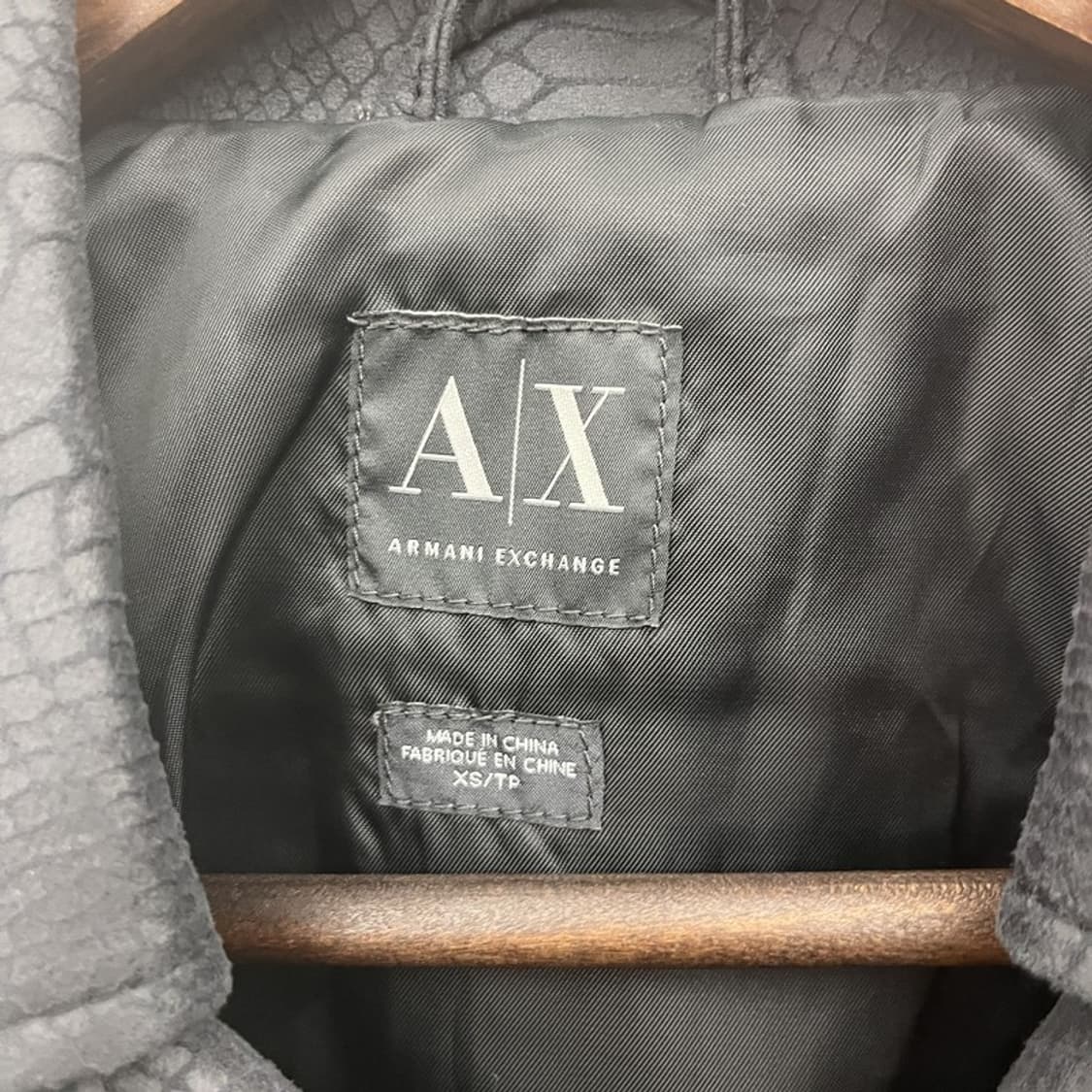 아르마니 익스체인지 스트릿 펑크 슬림 뱀피 라이더 자켓 XS C10059 상품이미지5