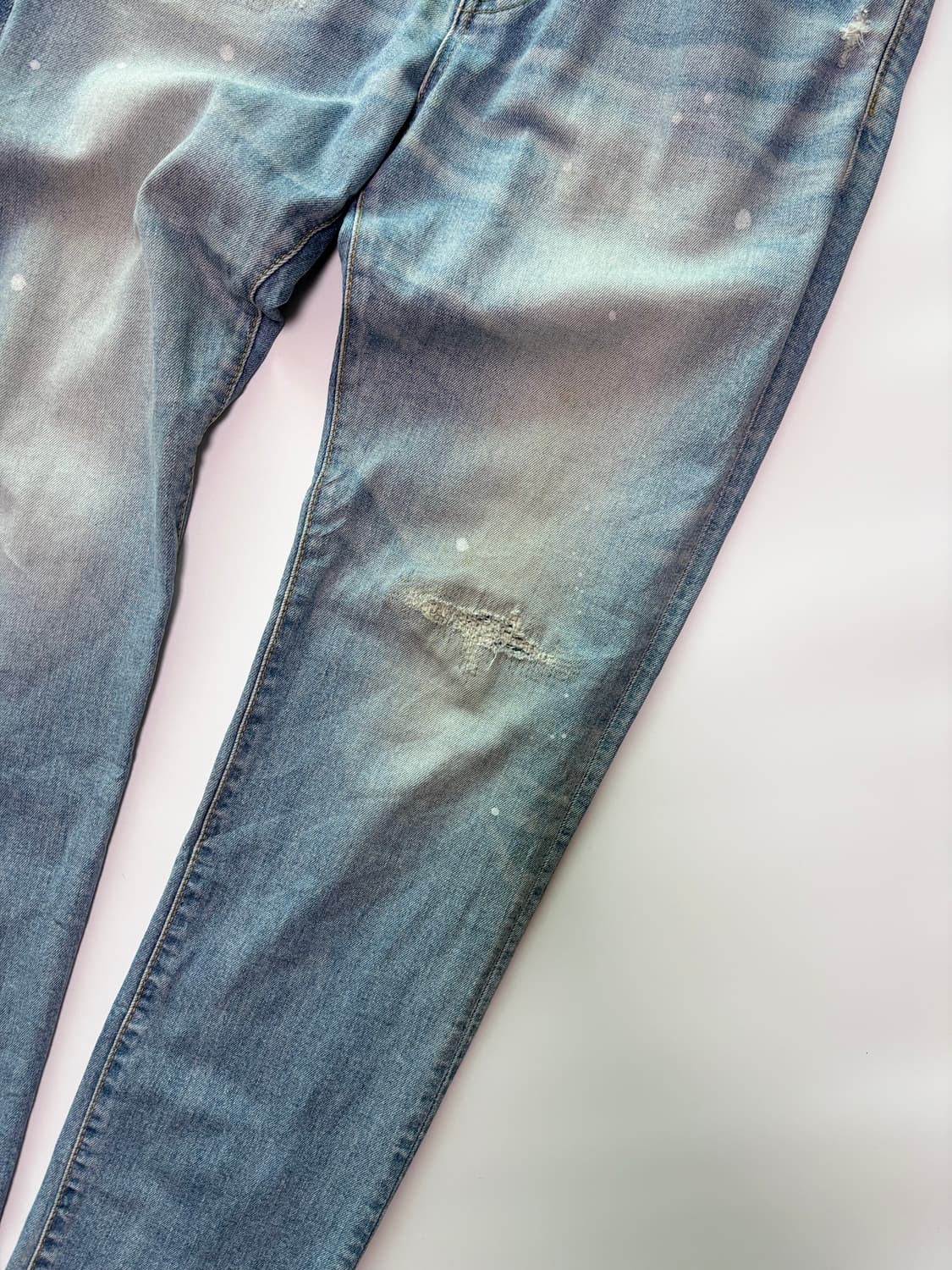 에드윈(EDWIN) 데미지 페인트 데님팬츠 상품이미지2