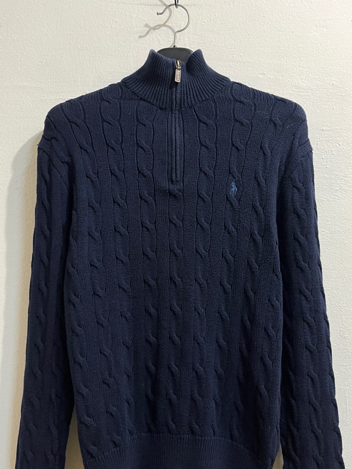 폴로 랄프로렌 네이비 하프 집업 니트 상품이미지3