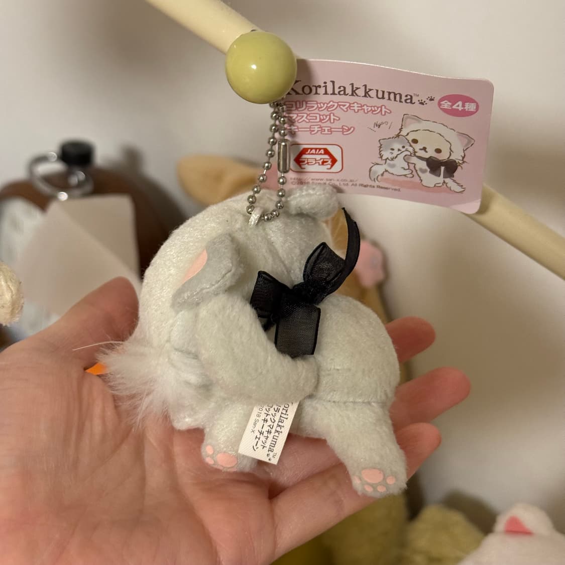 고전산엑스 네코 코리락쿠마 인형 고양이 코리락쿠마 키링 상품이미지3