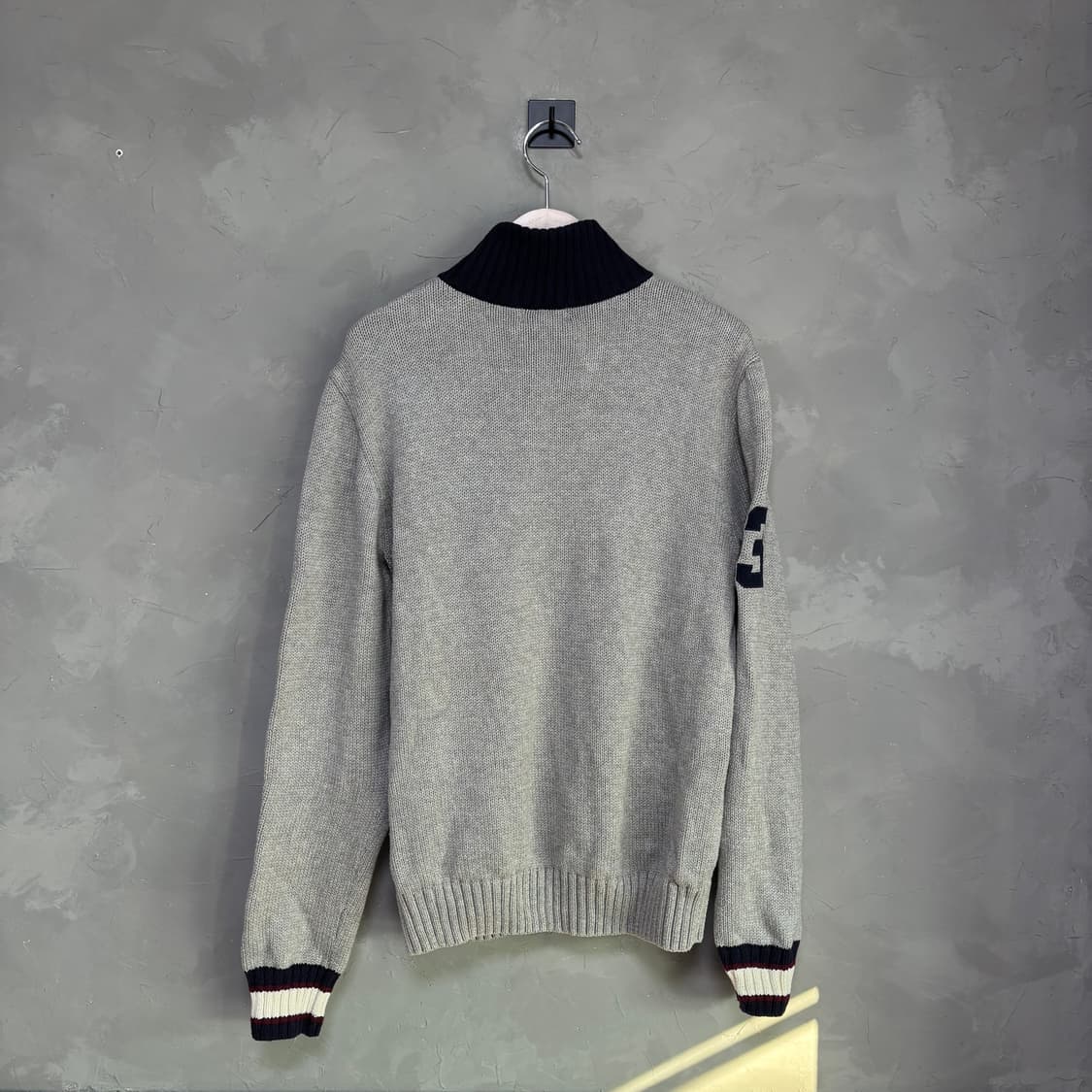 폴로 랄프로렌 빅포니 니트 집업 그레이 상품이미지5