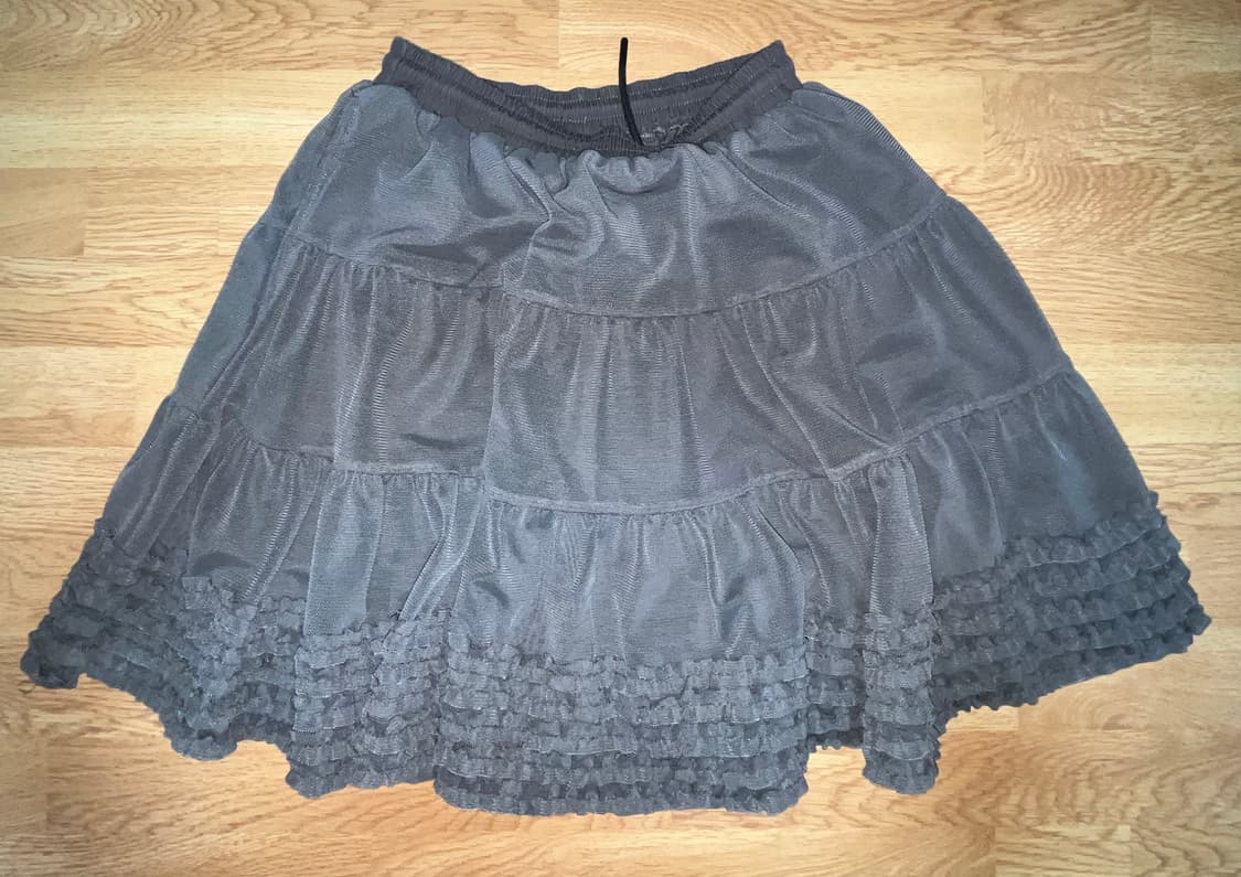플리즈프로젝트 MESH SKIRT, GRAY 상품이미지3