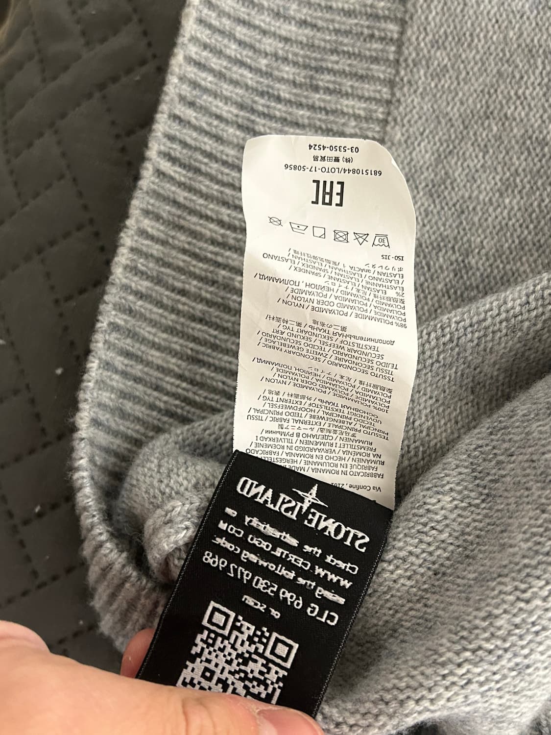 스톤아일랜드 회색 니트 상품이미지6