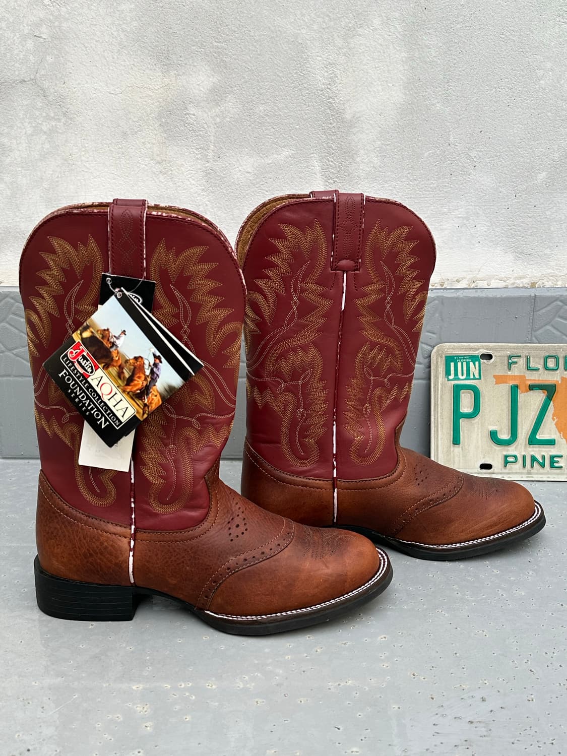 [저스틴] •Justin Cowboy Brown Boots 상품이미지2