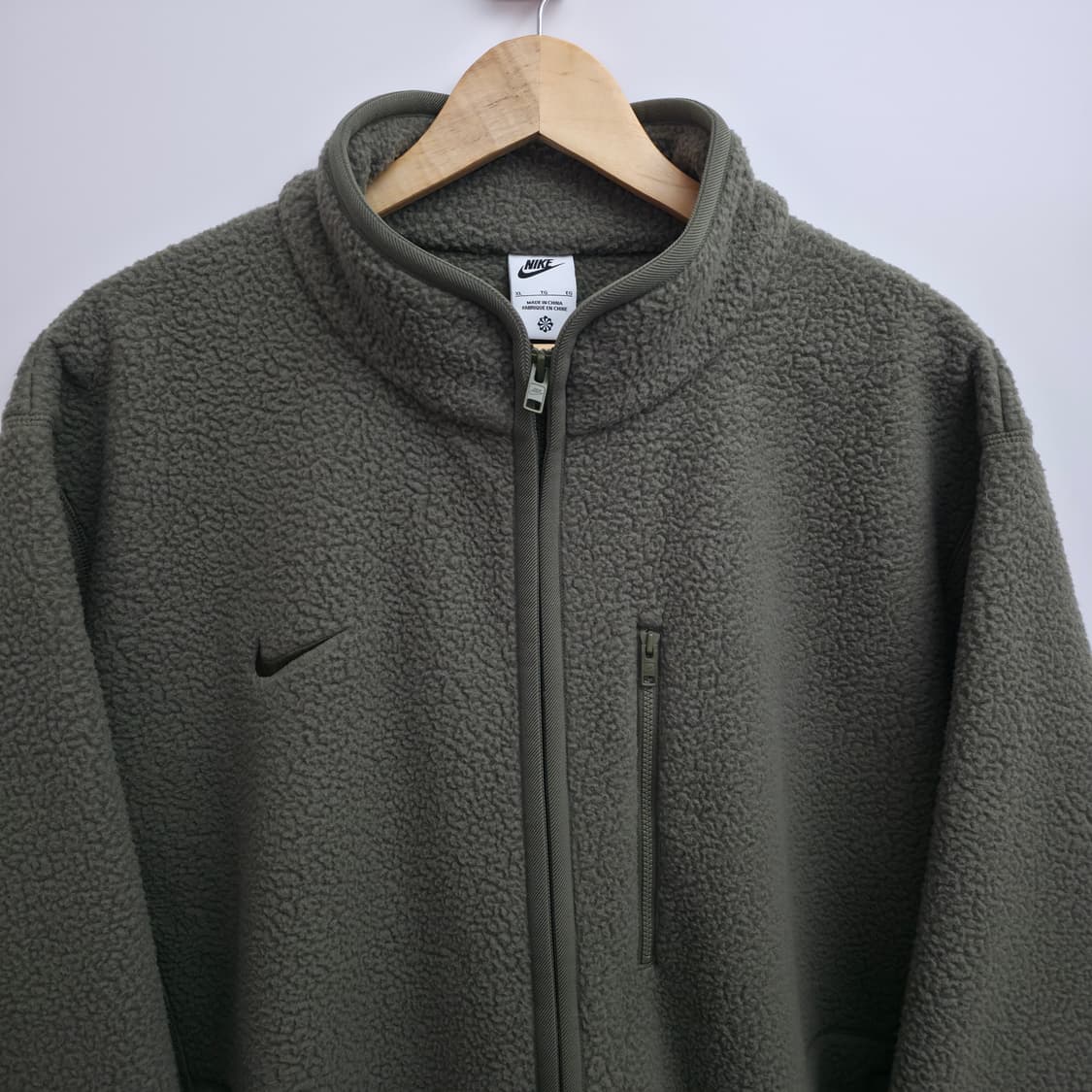 [XL] 나이키 올리브 플리스 집업 자켓 상품이미지3