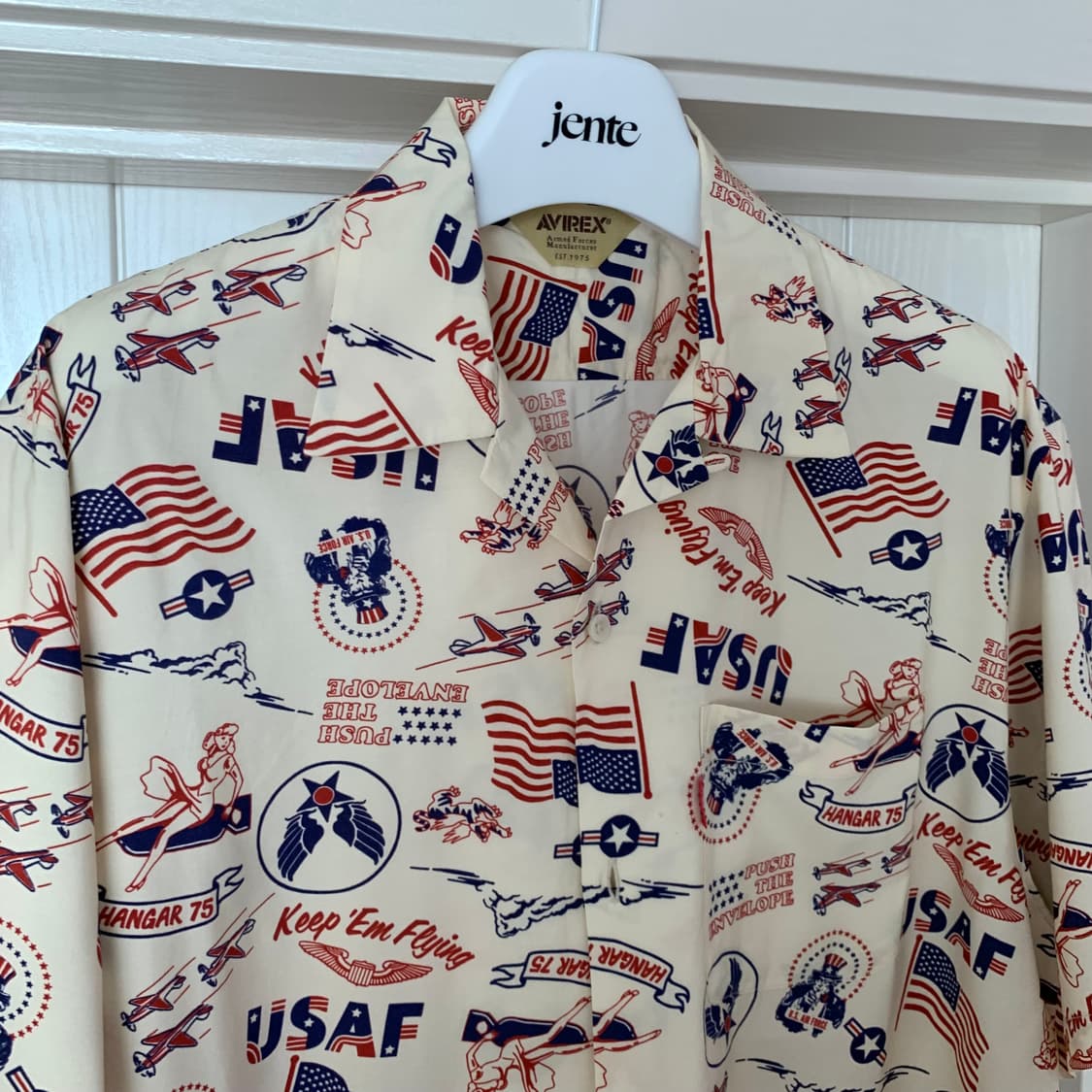 아비렉스 usaf 오픈카라 레이온 셔츠 알로하 상품이미지3