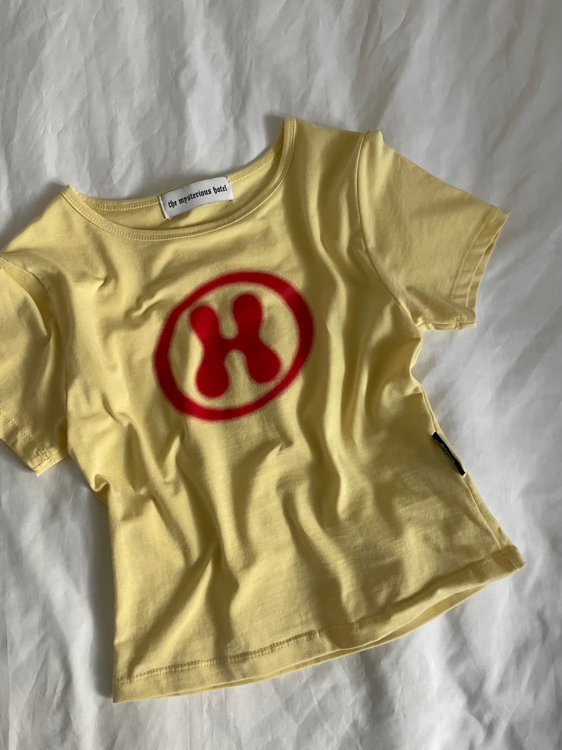 더미스테리어스호텔 H CHEESE LOGO T 옐로우 상품이미지5