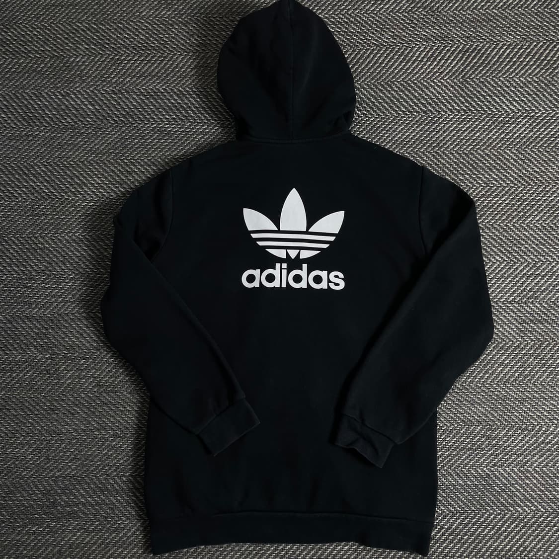아디다스 트레포일 빅로고 블랙 스웻 후드집업o 3245 상품이미지1