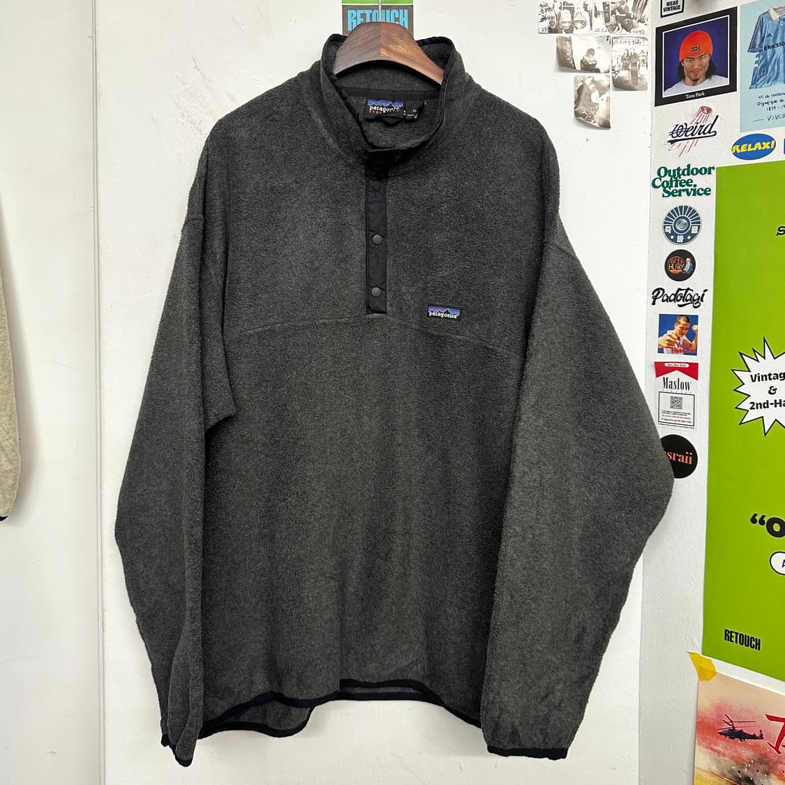 90‘s 파타고니아 신칠라 스냅티 ’차콜/블랙‘ 상품이미지1