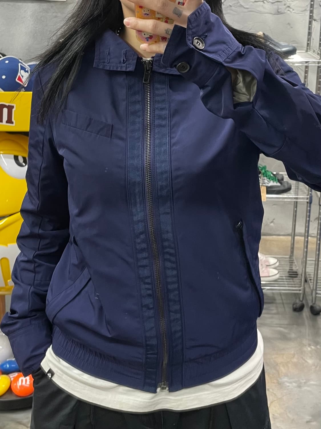 디젤 하이넥 블루종 자켓 상품이미지10