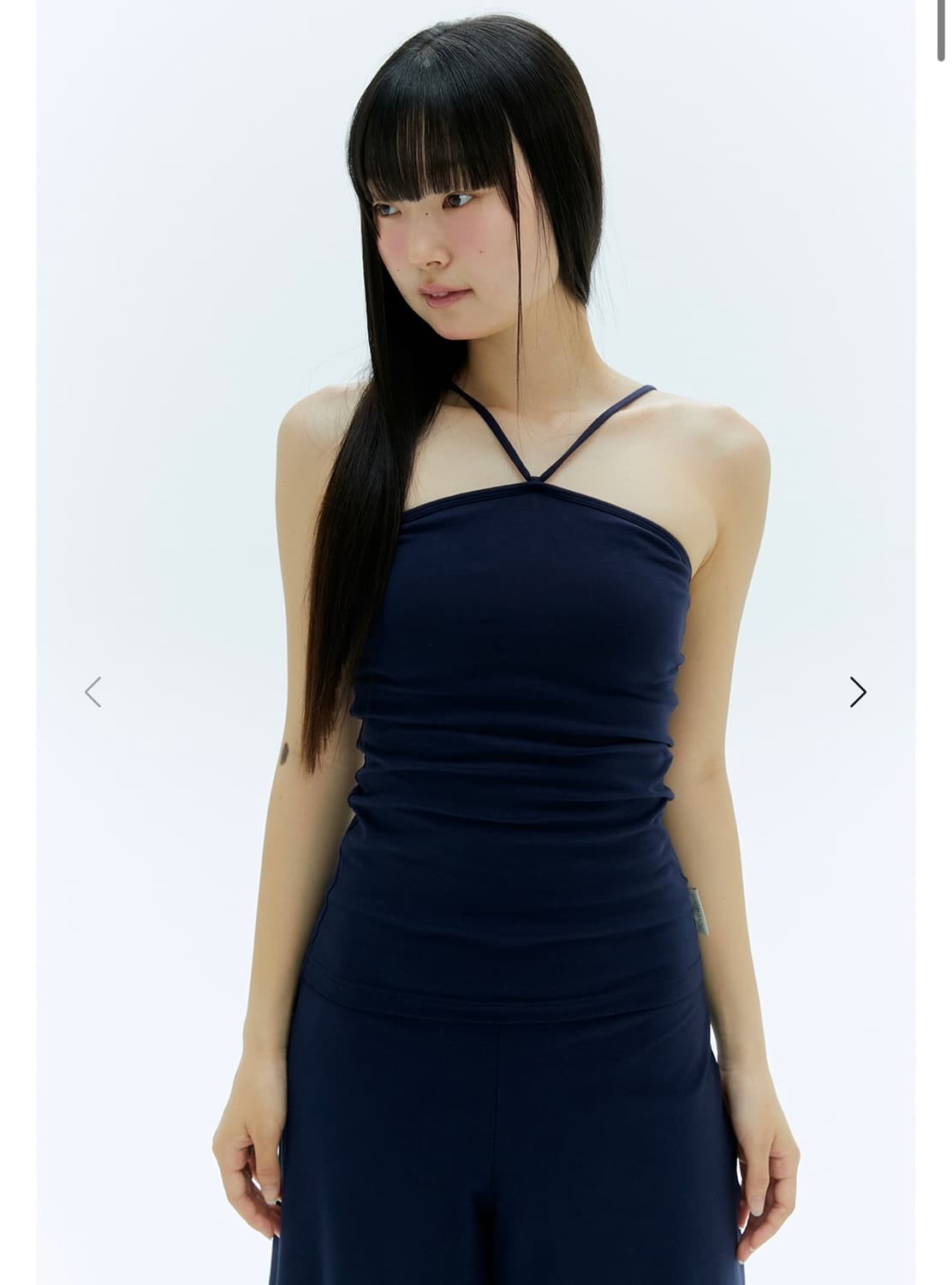 무브웜 Tunnel String Top 네이비 S 상품이미지1