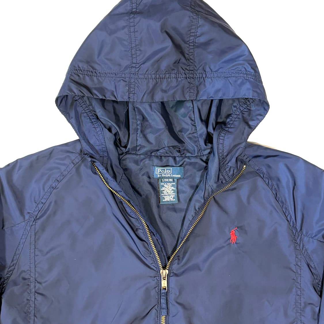 폴로 네이비 후드 바람막이 S 상품이미지3