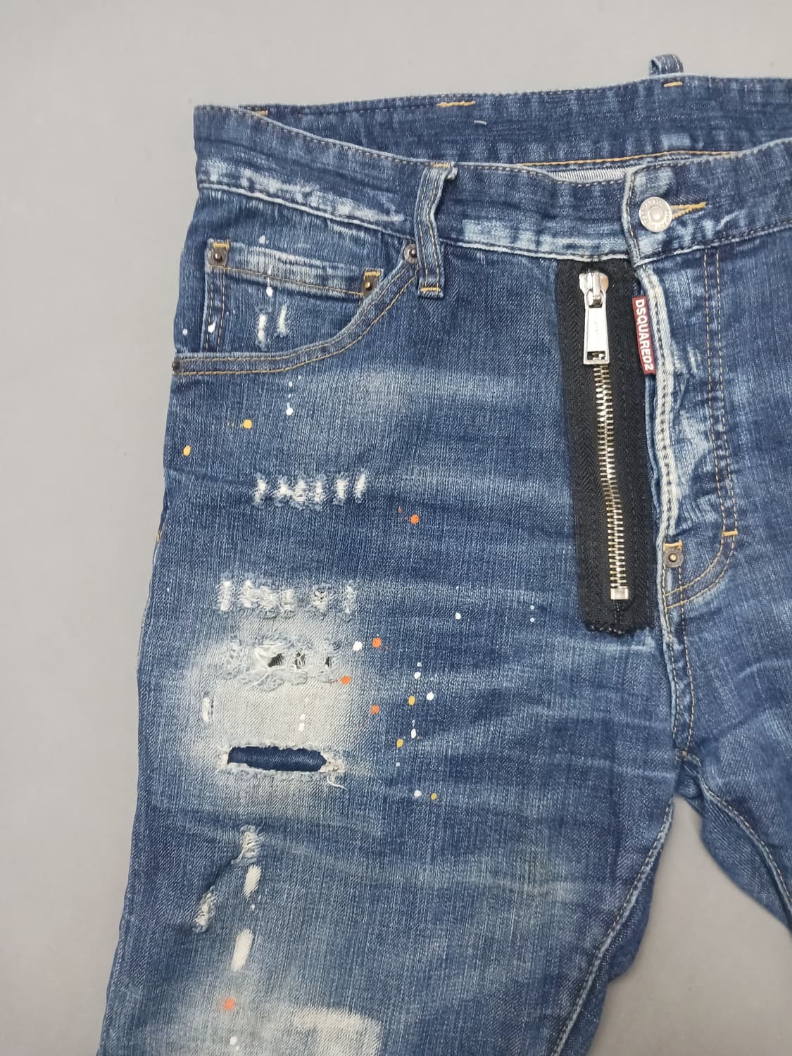 [34] 디스퀘어드2 앞지퍼 멀티페인팅 쿨가이진 청바지 상품이미지2