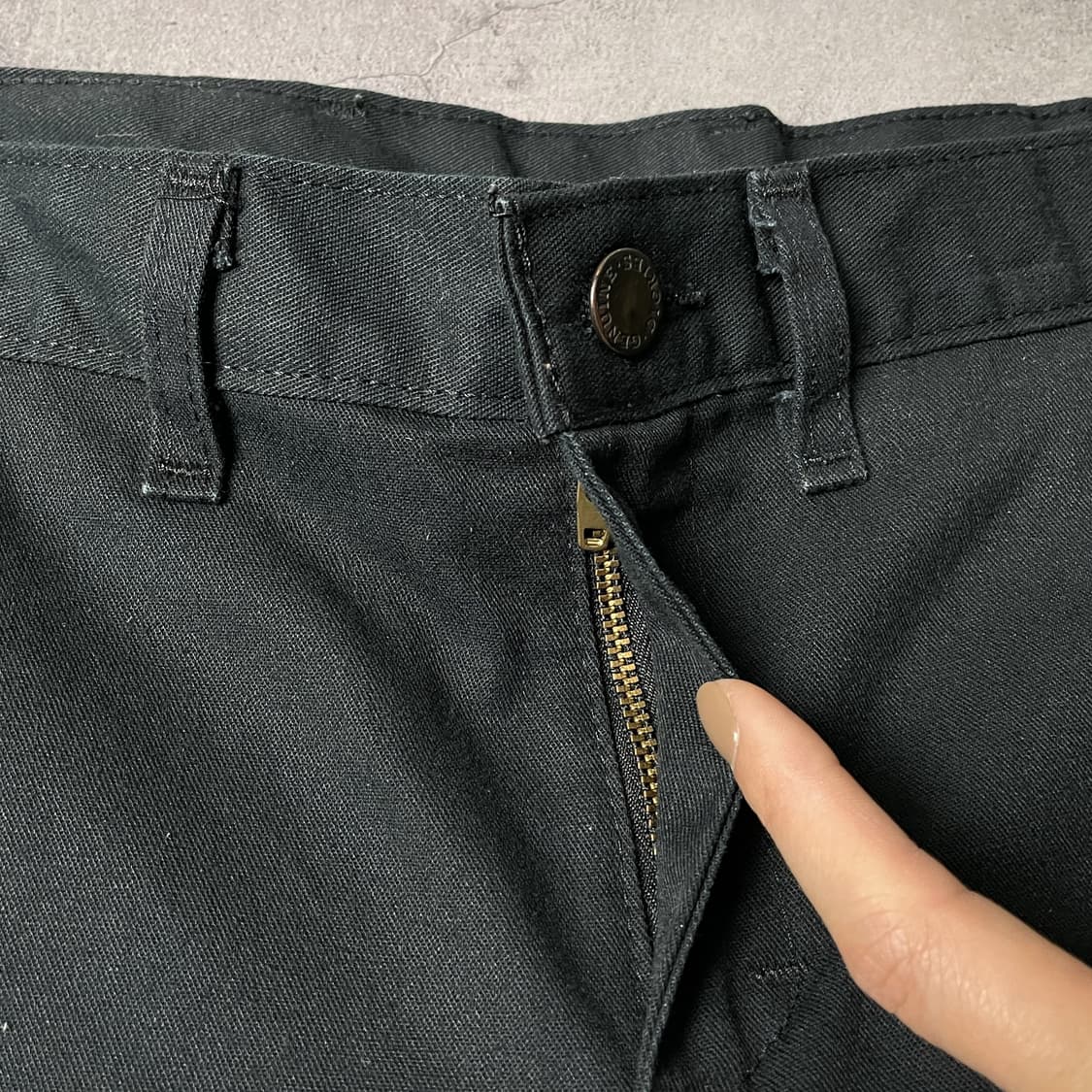 DICKIES 디키즈 빈티지 블랙 코튼 워크 팬츠 A00857 상품이미지3