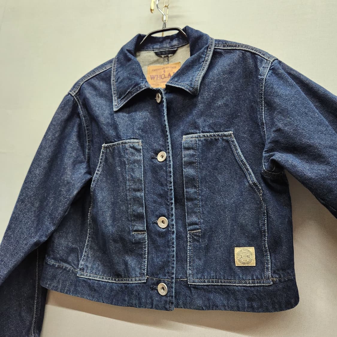 후아유 아메리칸 빈티지 크롭 데님자켓 S(M) 상품이미지3