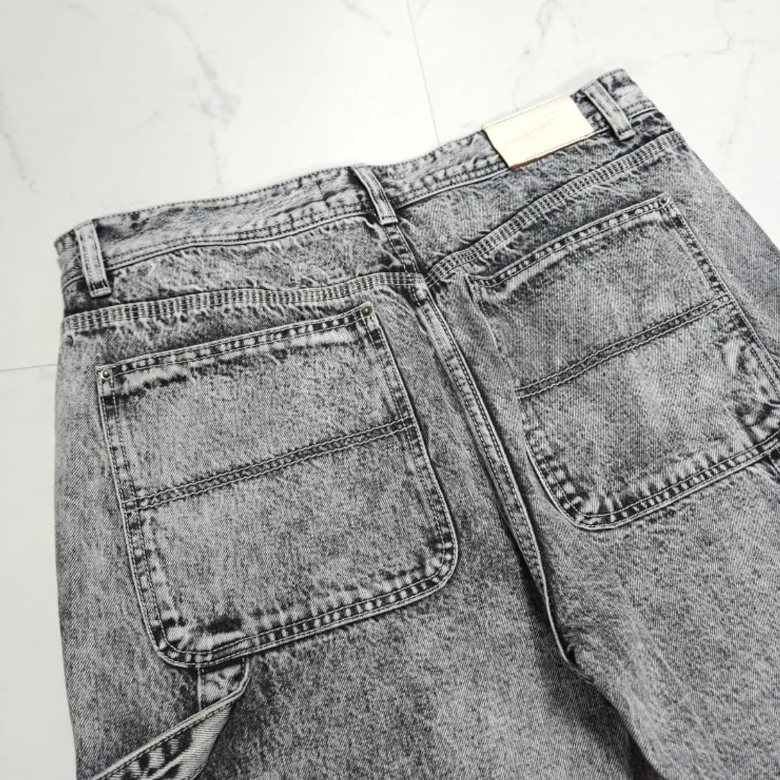 34)MAISON MINED 메종미네드 카펜터 와이드 데님 청바지 상품이미지5