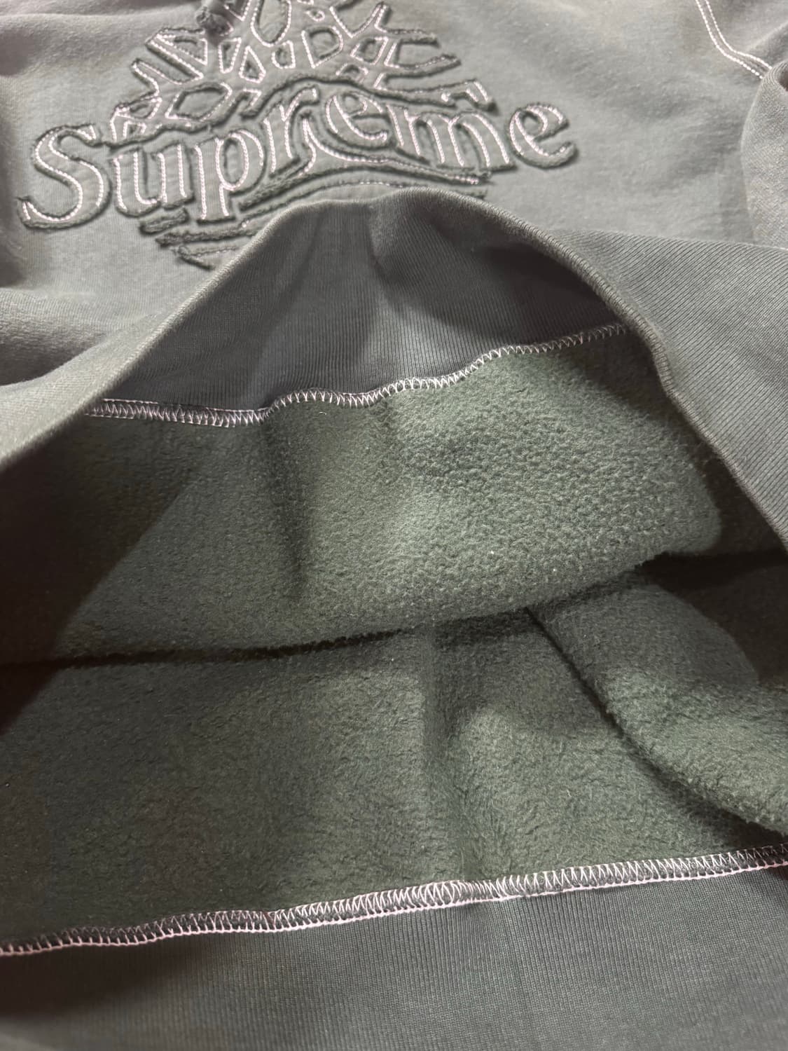 슈프림x팀버랜드 후드 다크그린 m 상품이미지4