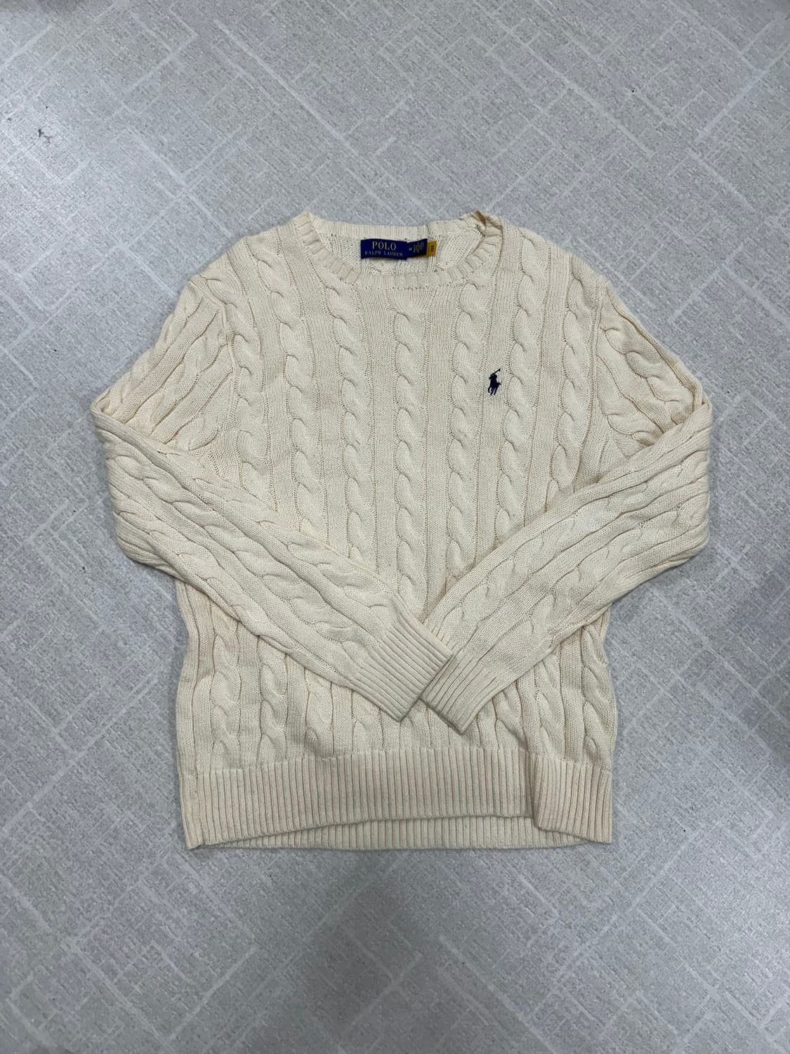 폴로 코튼 꽈베기 니트 (QR인증) 상품이미지3