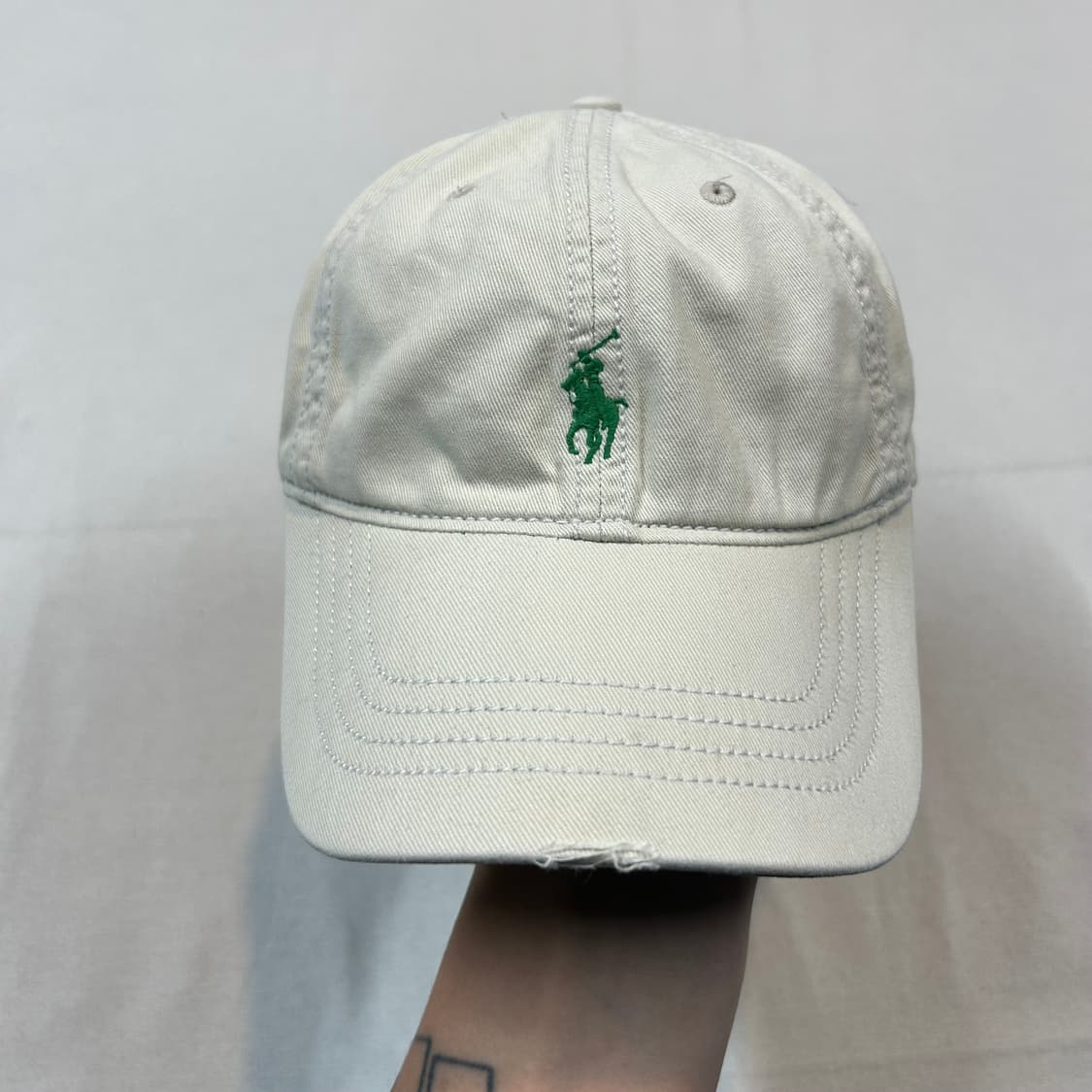폴로 랄프로렌 베이지 볼캡 모자 가죽스트랩 정품 상품이미지2