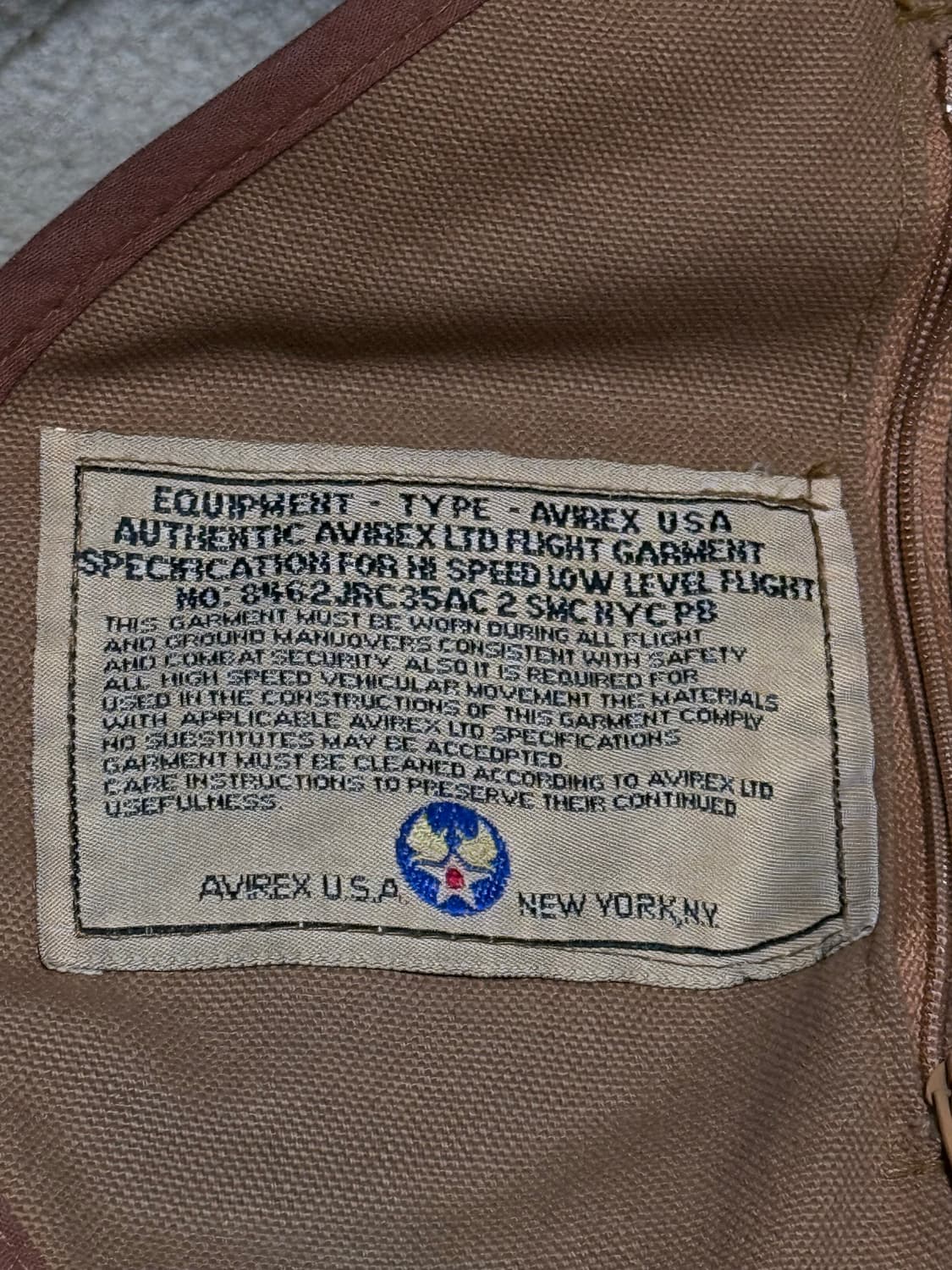 아비렉스 B-3 시어링 플라이트 무스탕 자켓 상품이미지7