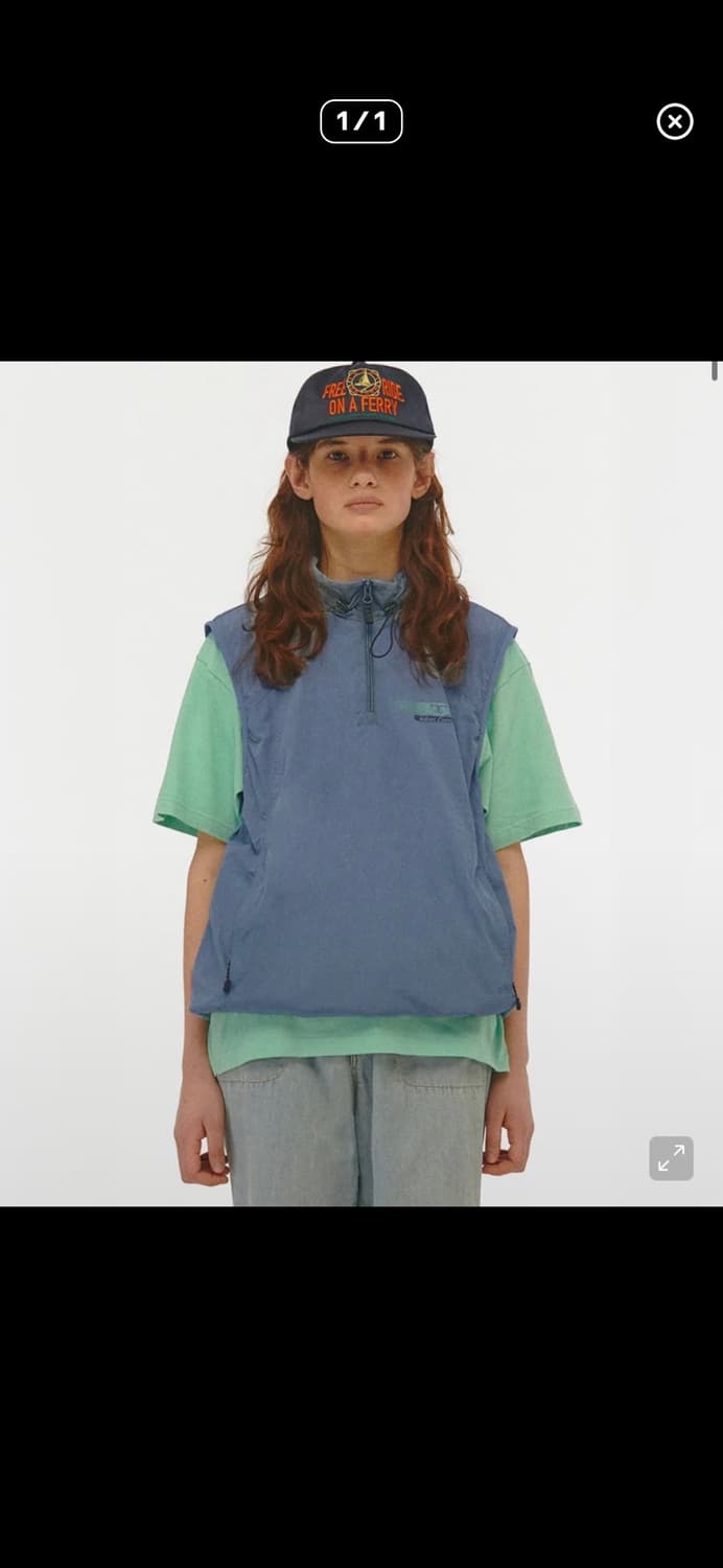 테켓 조끼 signature Vest Light Blue M 상품이미지1