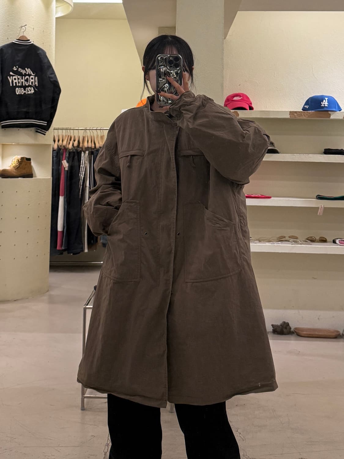 노매뉴얼 빈티지 백 디테일 야상 자켓 U1467 상품이미지1