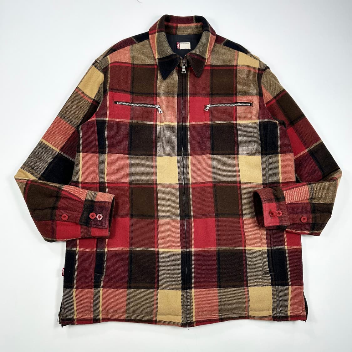 리바이스 오리지널 타탄체크 울 자켓 XL 상품이미지1