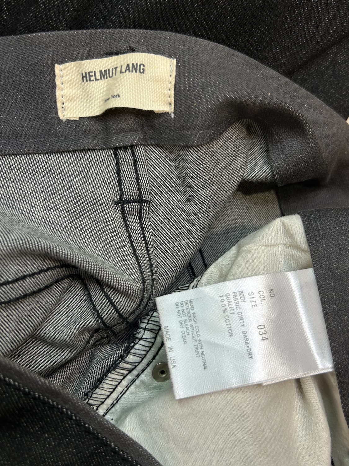 00s 헬무트랭 블랙 데님 팬츠 (made in usa) 상품이미지5