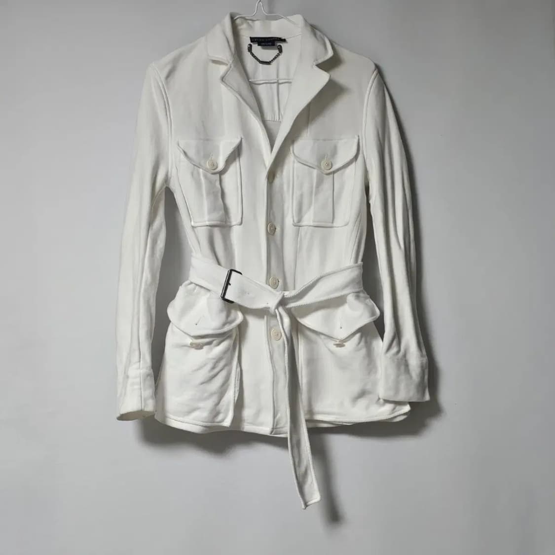 정품)55/S/폴로 랄프로렌 화이트 벨트 자켓 상품이미지7