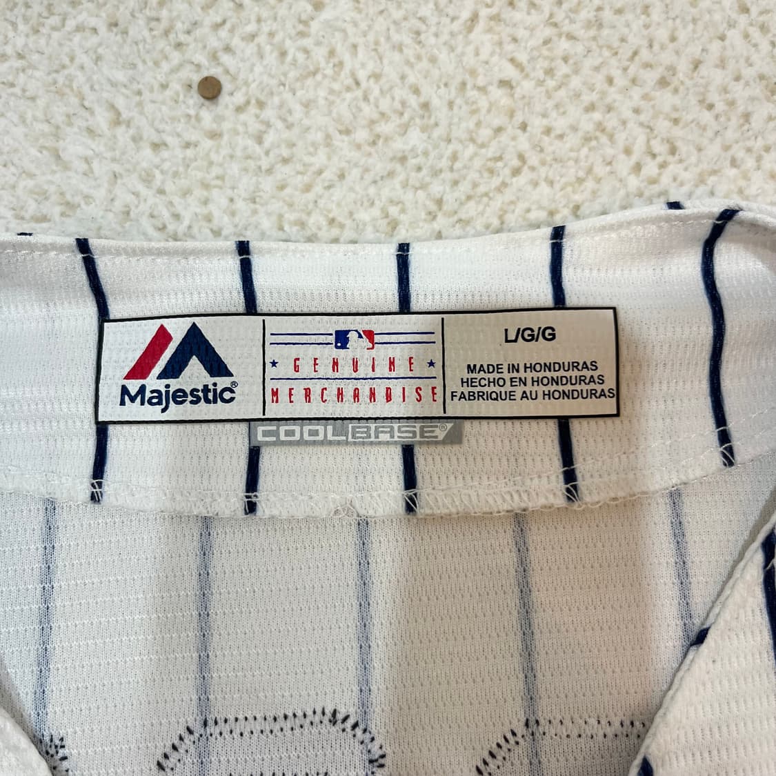105 마제스틱 뉴욕 양키즈 그레고리우스 반팔 유니폼 상품이미지4