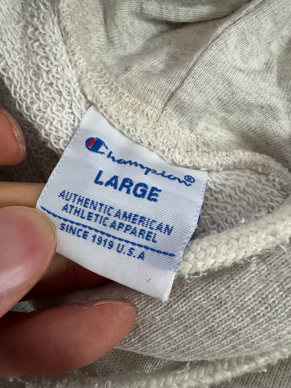 챔피온 25년도 최신 스웻 후드티 L ~ XL 멜란지그레이 상품이미지4