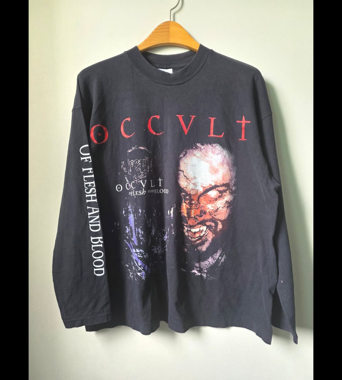 빈티지 90s occult 오컬트 밴드티 오리지널 고스 하드코어 메탈 상품이미지1