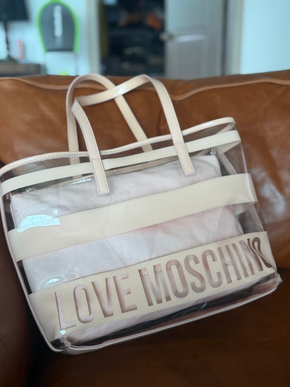 Love Moschino pvc 미사용 쇼퍼백 상품이미지1