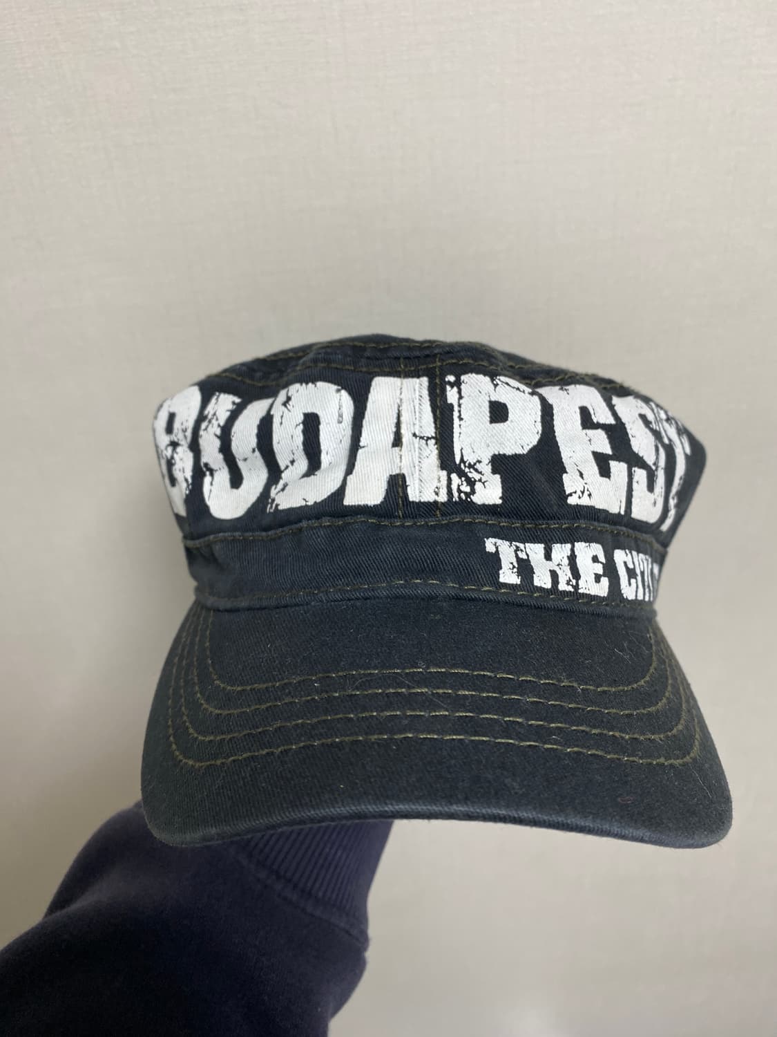 로빈루스 부다페스트 y2k 빈티지 헌팅캡 블랙 상품이미지3