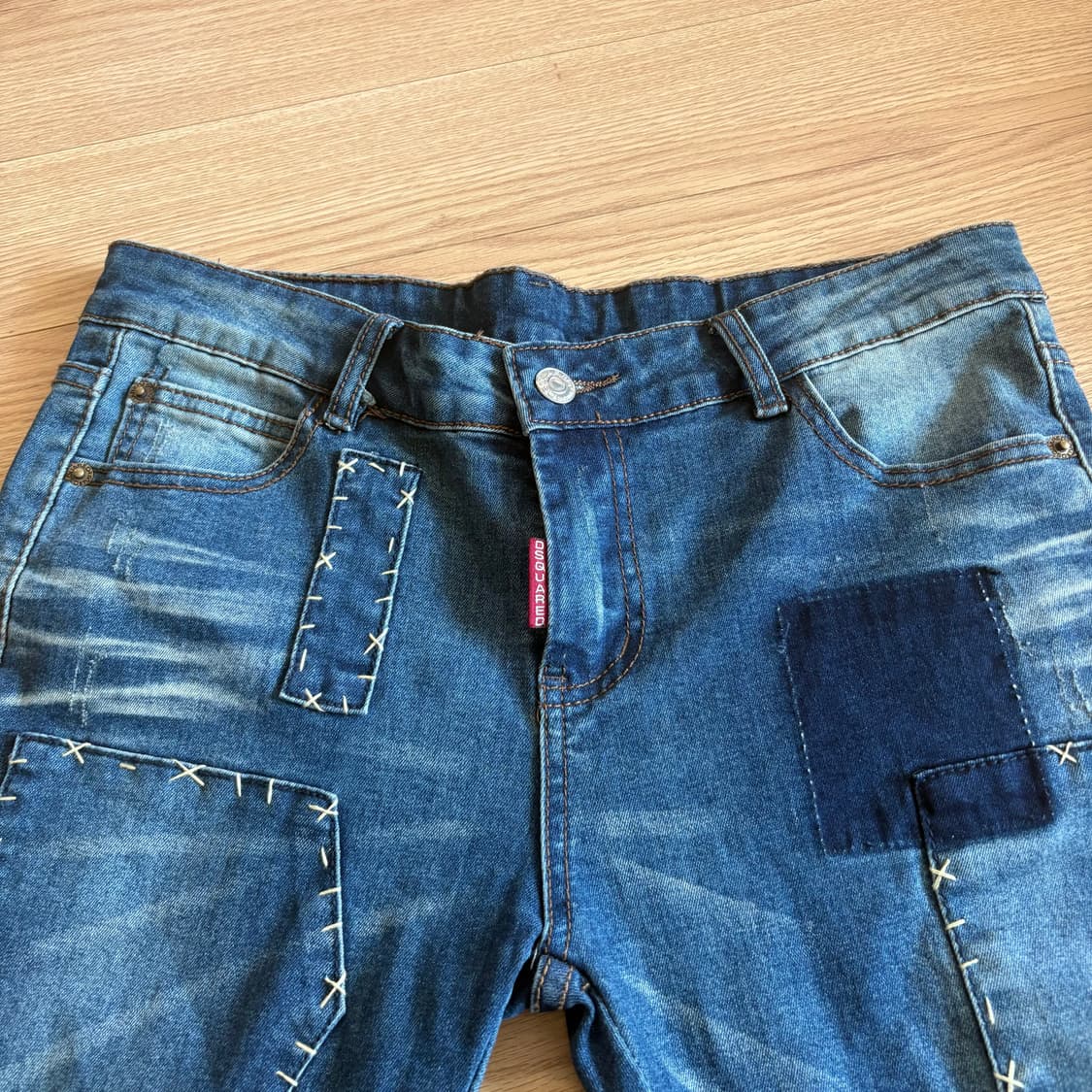 디스퀘어드2 패치워크 데님 청바지 31 상품이미지3