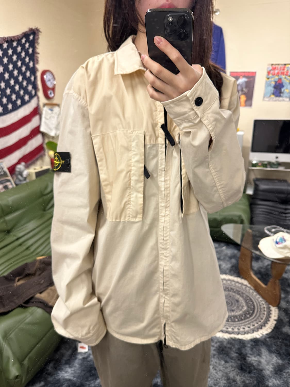 스톤아일랜드 투포켓 오버셔츠 자켓 상품이미지2