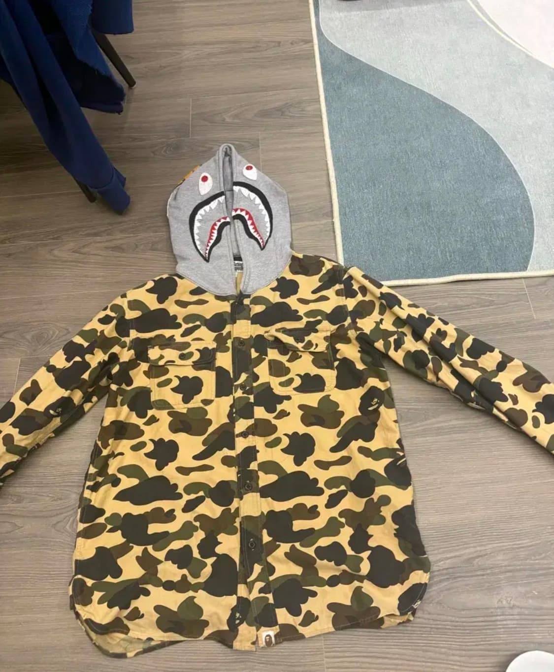 베이프 황계 샤크셔츠 L 상품이미지1