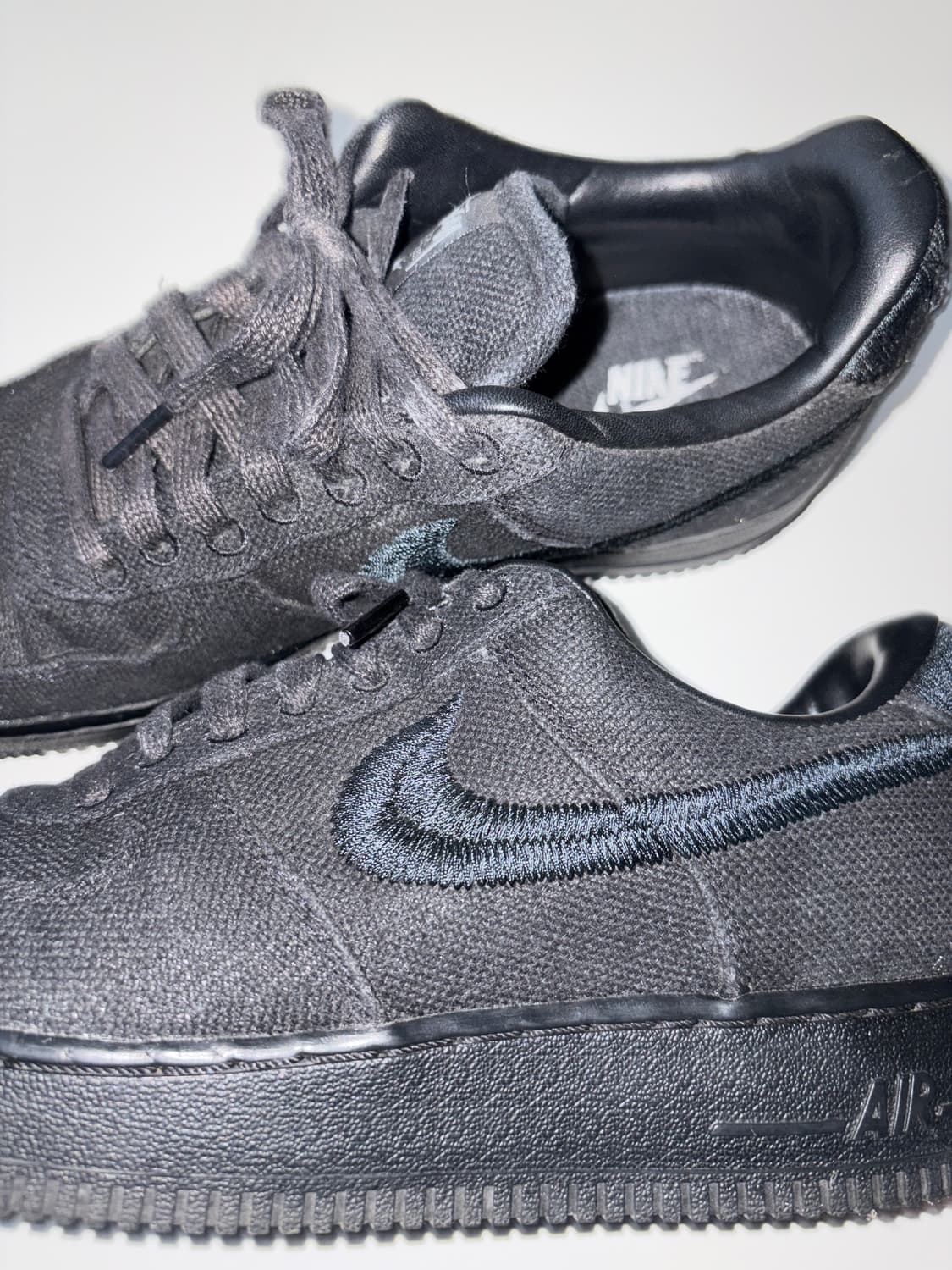 스투시 x 나이키 에어포스 로우 블랙 상품이미지3