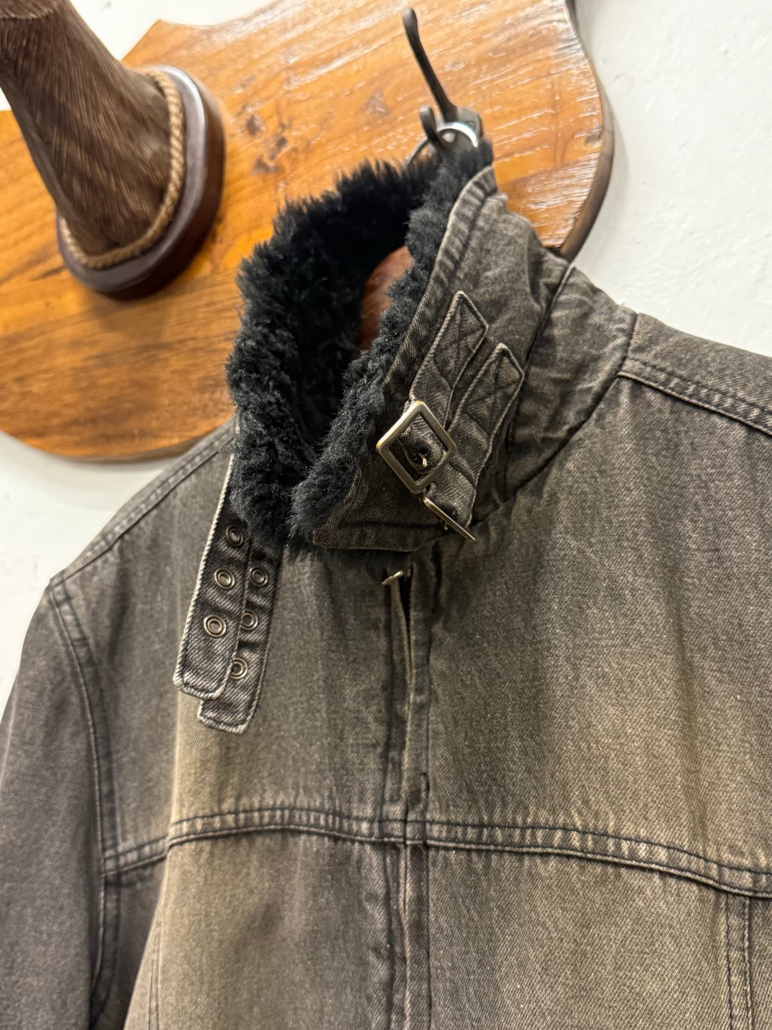 L) PPFM Cotton Fur-Collar Field Jacket 상품이미지4