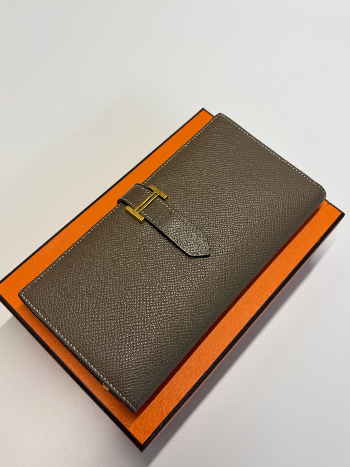 에르메스 베안 장지갑 에토프 금장 U각인 상품이미지3