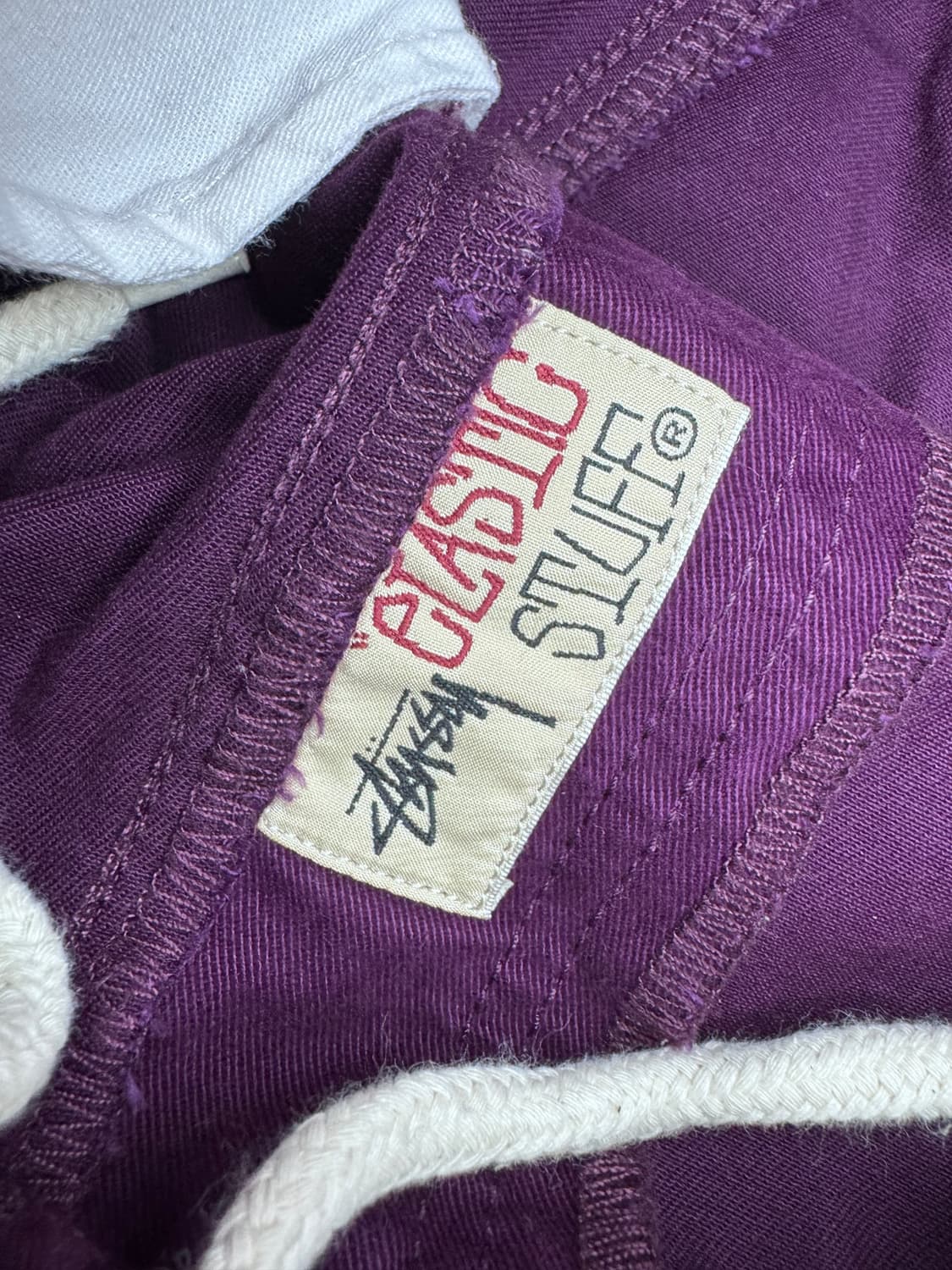 스투시 STUSSY 브러쉬드 비치 쇼츠 Beach shorts 플럼 M 상품이미지5