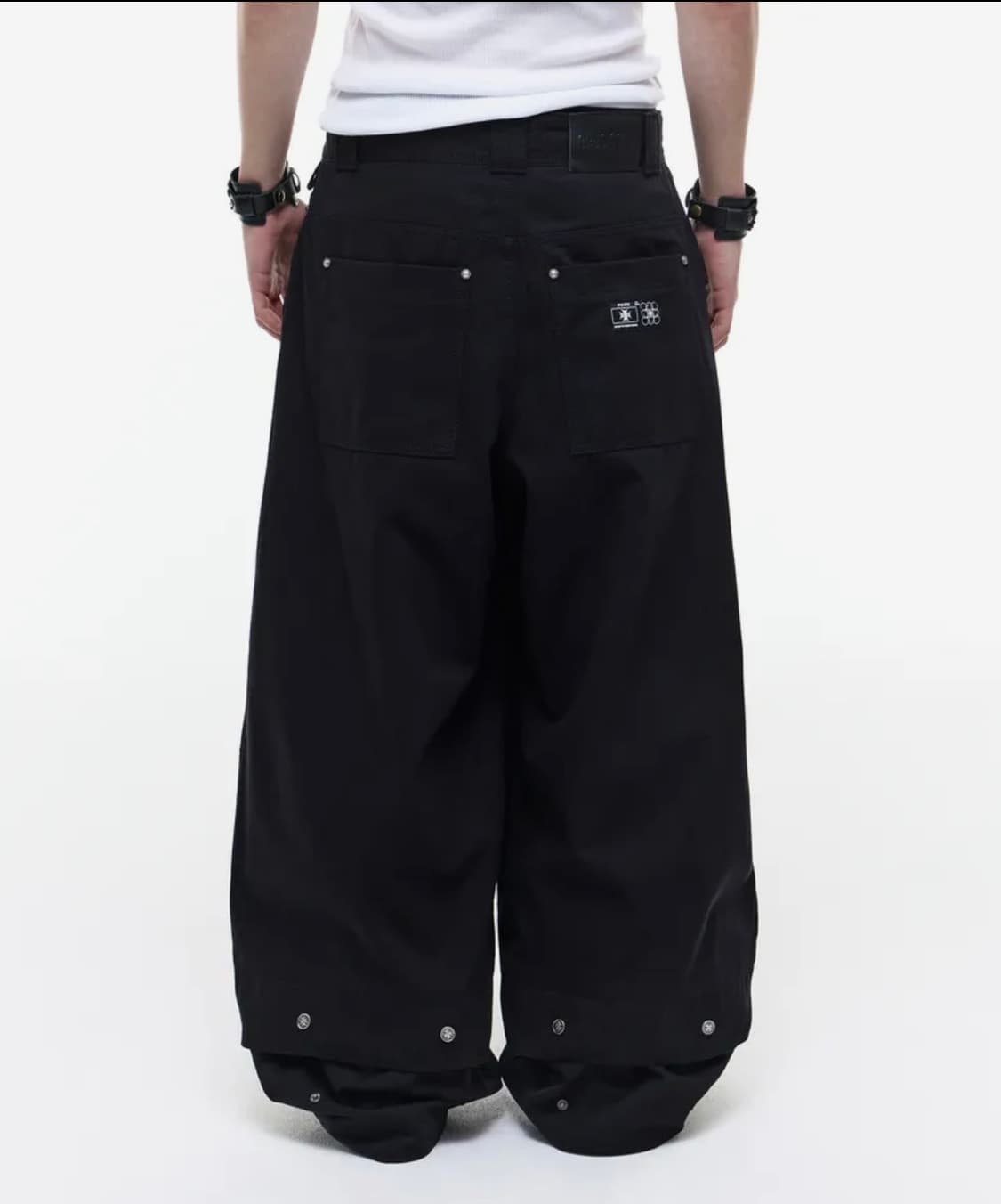 Opus0012 melted cotton pants black 상품이미지1
