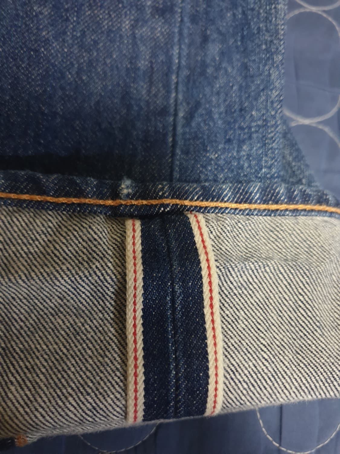리바이스 501 1993 프리미엄 스트레이트 워싱 셀비지 데님진(32) 상품이미지5