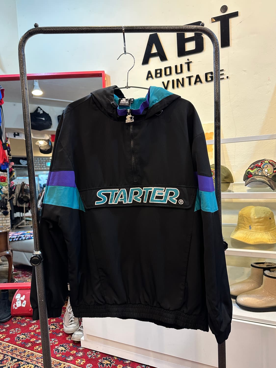 스타터 블랙라벨 반집업 아노락 바람막이 M 상품이미지1