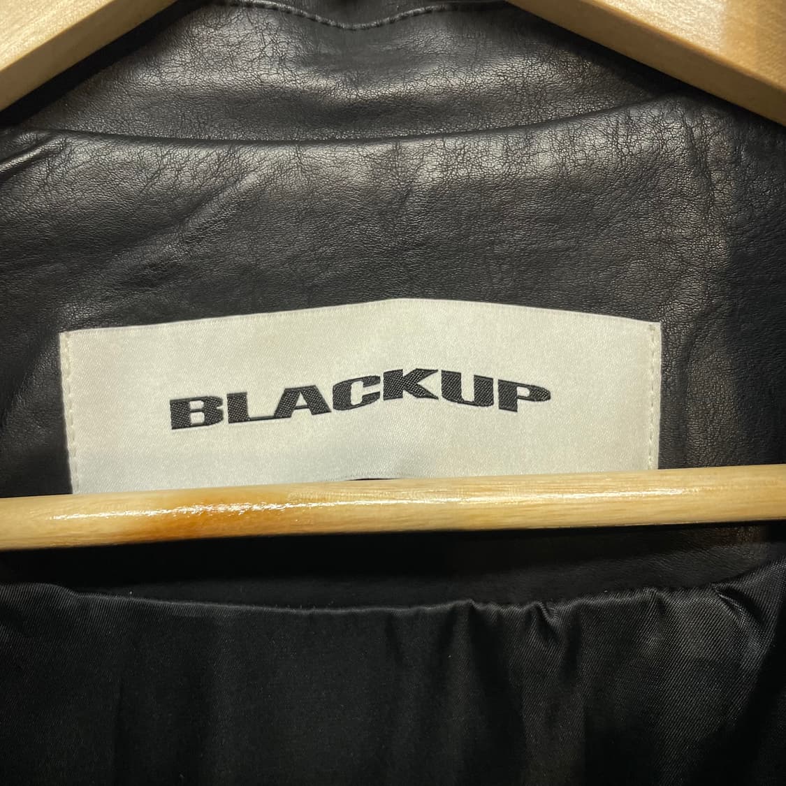 BLACKUP 블랙 레더 자켓 상품이미지5