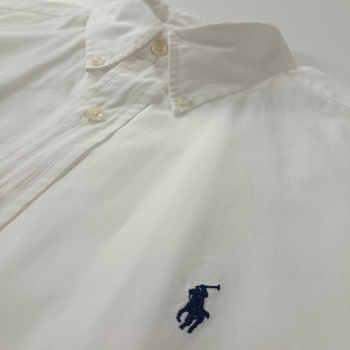 CK258 XL 폴로 90s 블레이크핏 화이트 반팔셔츠 남방 상품이미지4