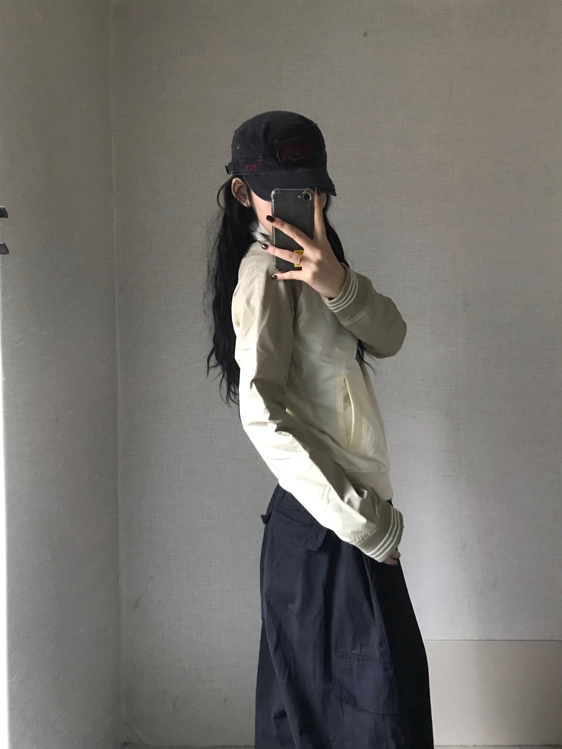 아디다스 카키 크림 나그랑 00s 바람막이 상품이미지2