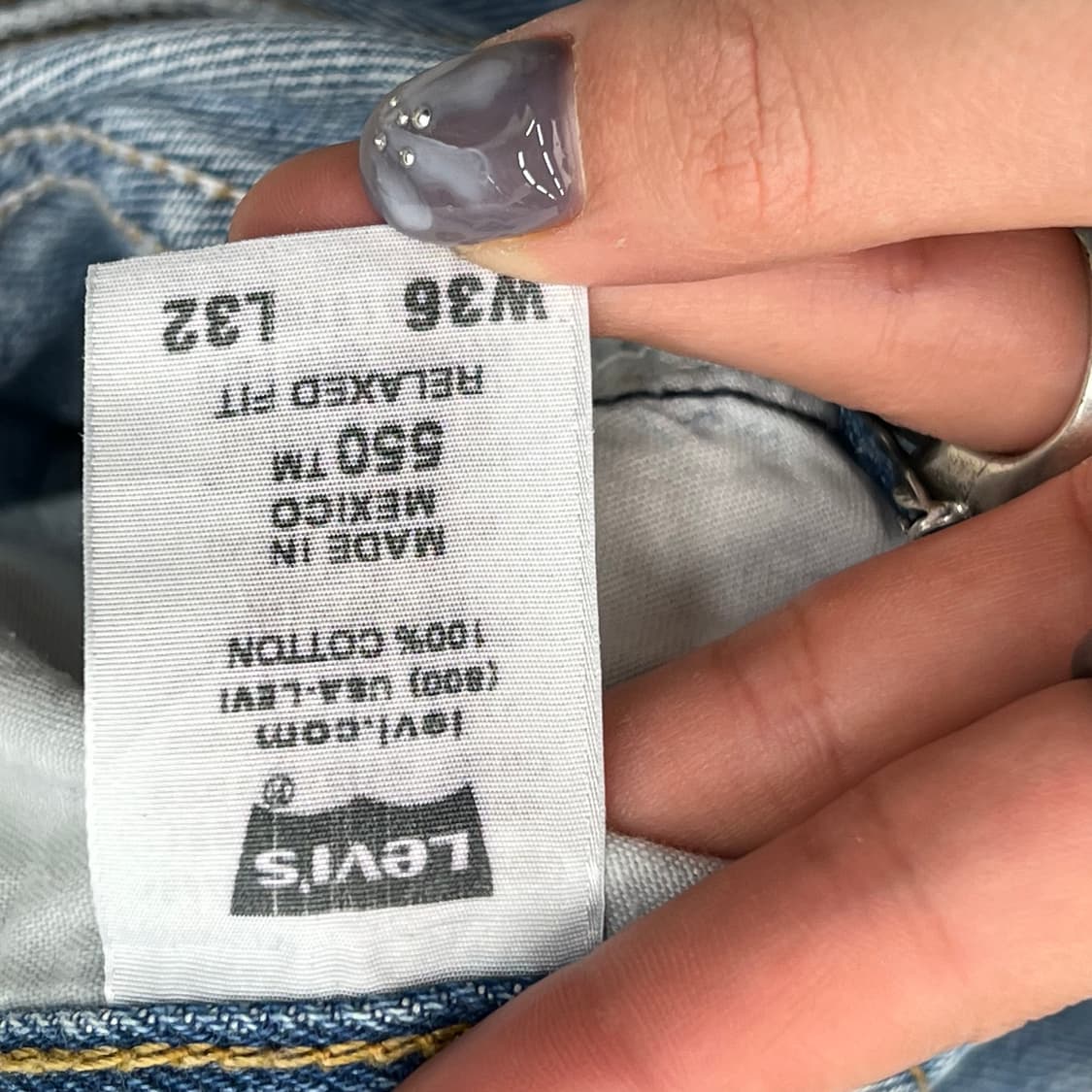 리바이스 550 릴렉스드 데님 팬츠 r2853 상품이미지7