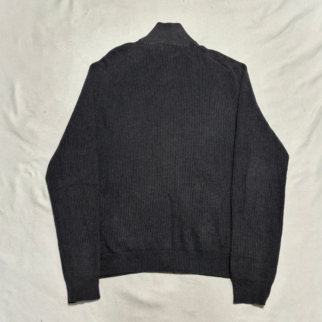 M 폴로랄프로렌 블랙 포니 챠콜 니트 집업 상품이미지3